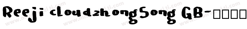 Reeji cloudzhongSong GB字体转换